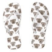 Tongs Cute Chocolat Labrador Retriever Chien Motif (Semelle)