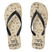 Tongs Cute Funny Matzah Hébreu Kosher pour la Pâque (Semelle)