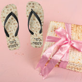 Tongs Cute Funny Matzah Hébreu Kosher pour la Pâque