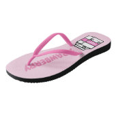 Tongs Cute kawaii lait fraise amis lait doux (Incliné)