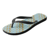 Tongs Cute Pixel Art Honey Bouteilles d'ours Motif (Incliné)