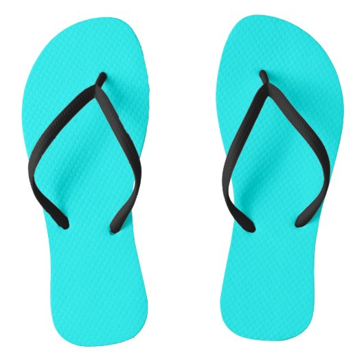 Tongs Cyan de couleur solide (Semelle)