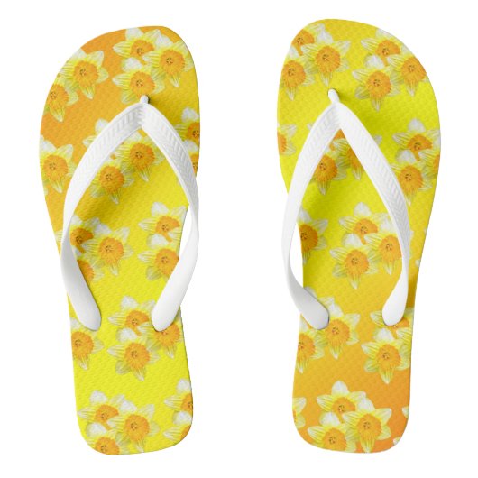 Tongs Daffodiles dorés Sunburst, Thongs (Semelle)