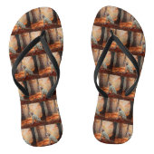 Tongs Dalmatien en automne Feuilles automne Inspirer (Semelle)