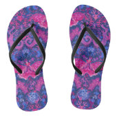 Tongs Damas de dragon bisexuel - Drapeau de la Bi Pride (Semelle)