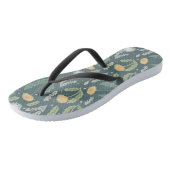 Tongs Dandelion Floral Weed Motif (Incliné)