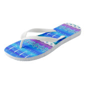 Tongs Danse en ligne bleue (Incliné)
