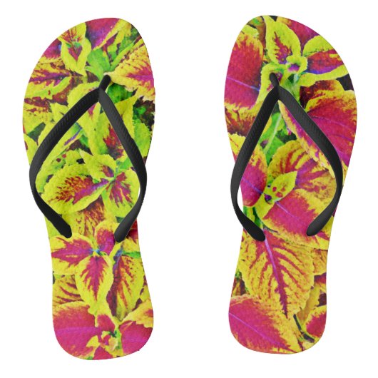 Tongs Danse Motif Feuille (Semelle)