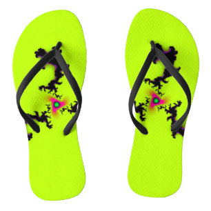 Tongs de flip personnalisés fractale de toxicité