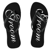 Tongs de mariage de plage pour marié et mariée