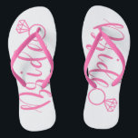 Tongs de mariée rose pâle<br><div class="desc">Des tongs de mariée mignons roses pour être mariée,  de grands cadeaux de mariage.</div>