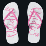 Tongs de mariée rose pâle<br><div class="desc">Des tongs de mariée mignons roses pour être mariée, de grands cadeaux de mariage.</div>