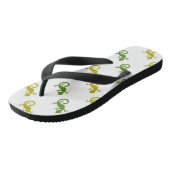 Tongs De mignons petits lézards (Incliné)