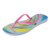 tongs de plage - Couleurs pastel, abstrait (Incliné)