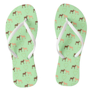 Tongs Deer Couple et Daisy Heart