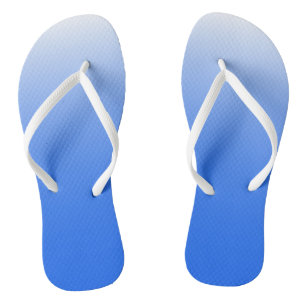 Tongs dégradé à deux tons ombre électrique bleu