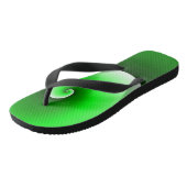 Tongs Dégradé en spirale vert blanc (Incliné)