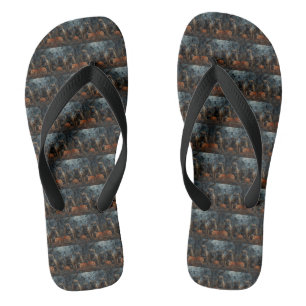 Tongs Délice de nuit d'Halloween pour chien Bullmastiff