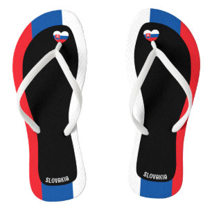 Tongs Délightful Couleurs du Drapeau Patriotique Slovaqu