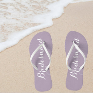 Tongs Demoiselle d'honneur de mariage Mauve Tendance