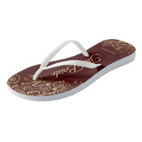 Dentelle d'or sur Auburn Brown La Mariage