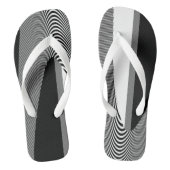 Tongs Design D'Art Op Noir Et Blanc, Flip Flops (Semelle)