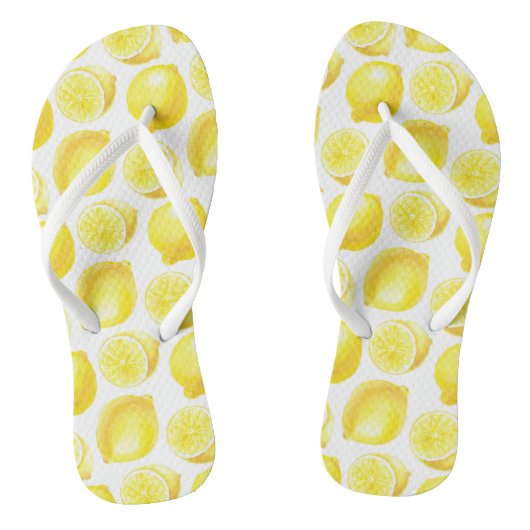 Tongs Design motif citron (Semelle)