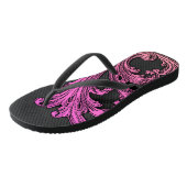 Tongs Design rose Vintage unique (Incliné)