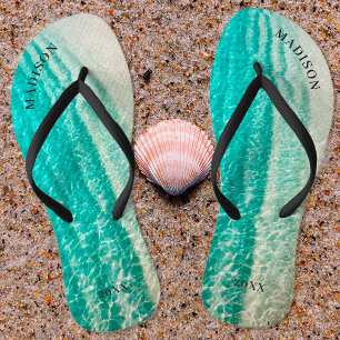 Tongs Destination Tropicale de Mariage de Plage Estival