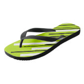 Tongs Diagonales - Vert citron vert (Incliné)