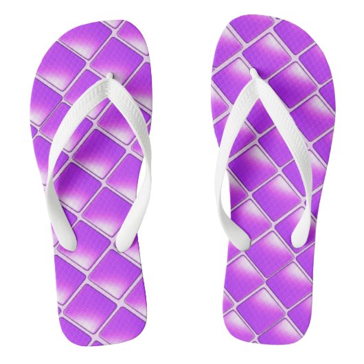 Tongs Diamants ombrés violets (Semelle)