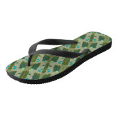 Tongs Diverse green colors background (Incliné)