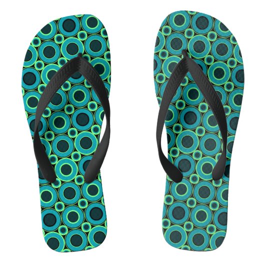 Tongs Donut turquoise Avec Menthe (Semelle)