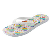Tongs Doodle Rainbow Heart Motif (Incliné)