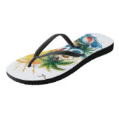 Tongs Douce période estivale - Jolis motifs de pastèque (Incliné)