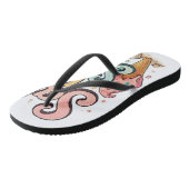 Tongs Douce période estivale - Mignonnes vibes de pastèq (Incliné)