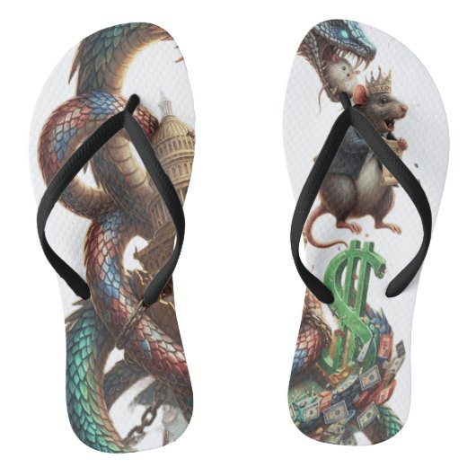 Tongs Dragon & Mouse Power Flip-Flops – La fantaisie ren (Semelle)