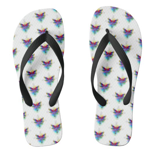 Tongs Dragonfly en arc-en-ciel (Semelle)