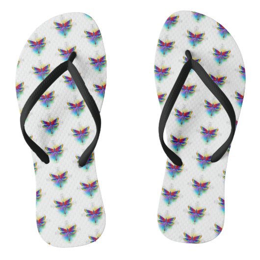 Tongs Dragonfly en arc-en-ciel (Semelle)