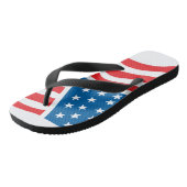Tongs drapeau américain - 4 juillet (Incliné)