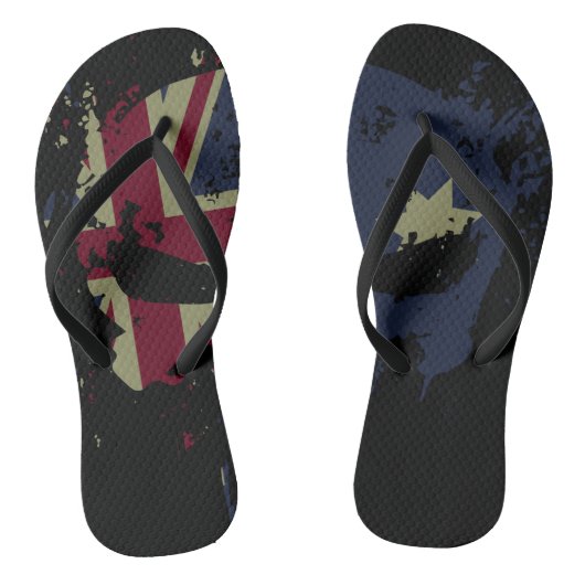 Tongs Drapeau australien noir (Semelle)