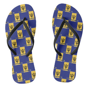 Tongs Drapeau Barbade