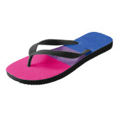 Tongs Drapeau Bisexual Pride couleur Arrière - plan (Incliné)