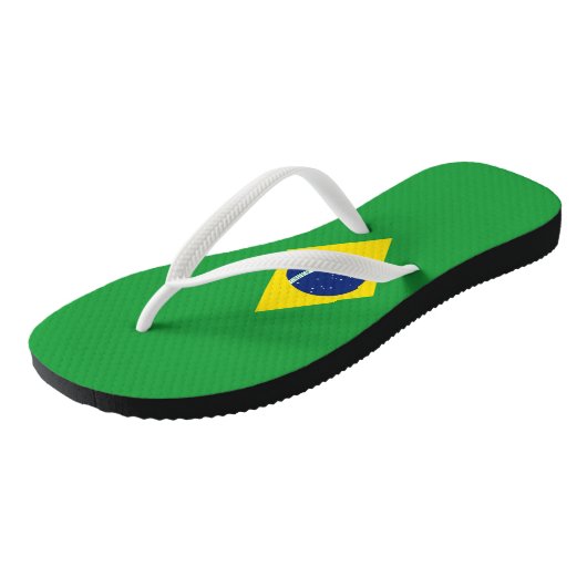 Tongs Drapeau Brésil (Incliné)