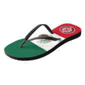 Tongs Drapeau classique mexicain (Incliné)