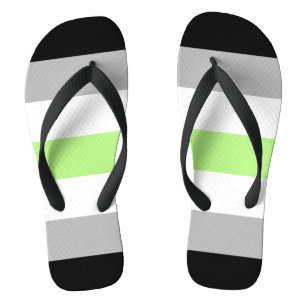 Tongs Drapeau de fierté agender