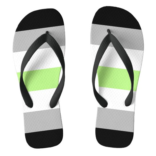 Tongs Drapeau de fierté agender (Semelle)