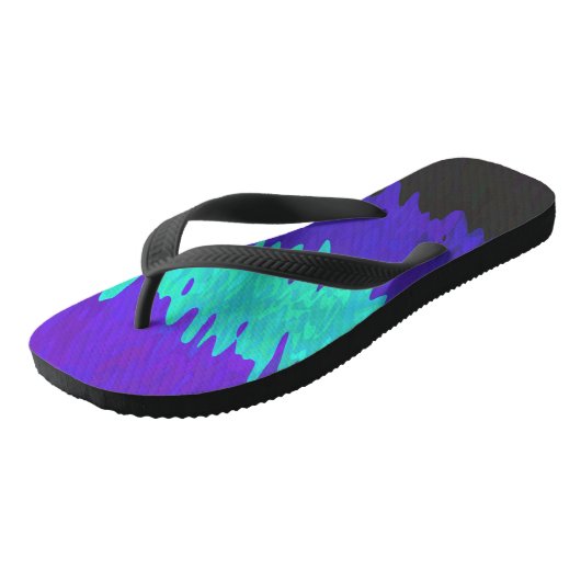 Tongs Drapeau de fierté Alexigender Abstrait Squiggly Tr (Incliné)