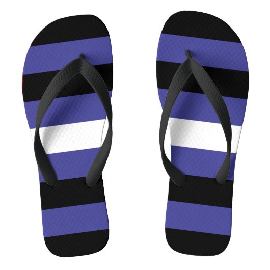 Tongs Drapeau de fierté cuir (Semelle)