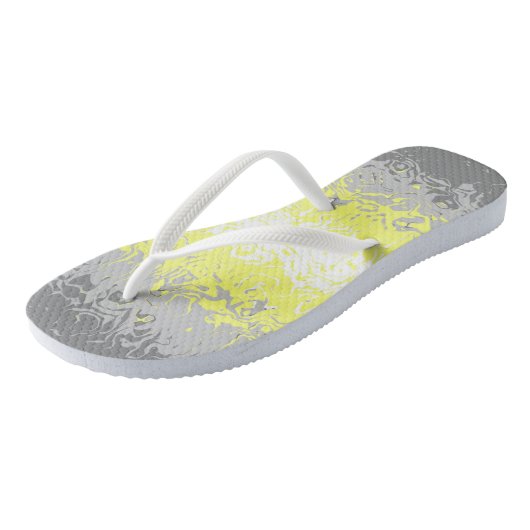 Tongs Drapeau de fierté demigenre abstrait (Incliné)